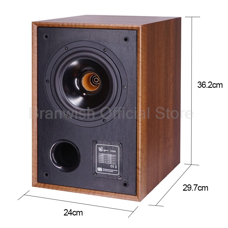 6.5 Inch Subwoofer Speaker HiFi Bookshelf Passive 2.0 Coaxial Speaker Surround Sound Box Desktop