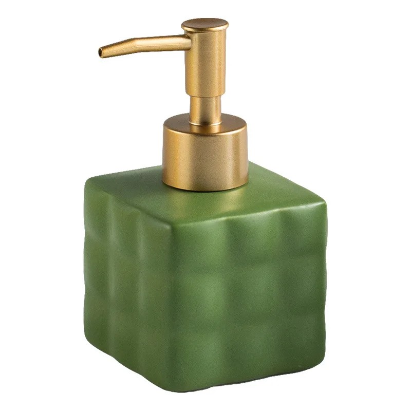 Nordic Ceramics Liquid Soap Bottle Rubik's Cube Shape Hand Soap Dispenser Bottle Empty Pump Bottle