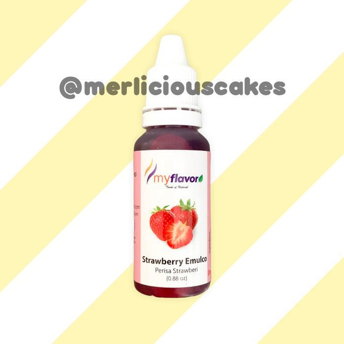 JTTOP MY FLAVOR STRAWBERRY EMULCO PERASA DAN PEWARNA MAKANAN