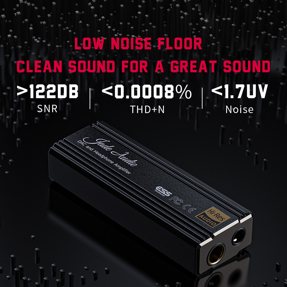 FiiO KA3 Portable USB DAC Headphone Amplifier ES9038Q2M DAC Chip 32Bit/768kHz DSD512 3.5/4.4mm