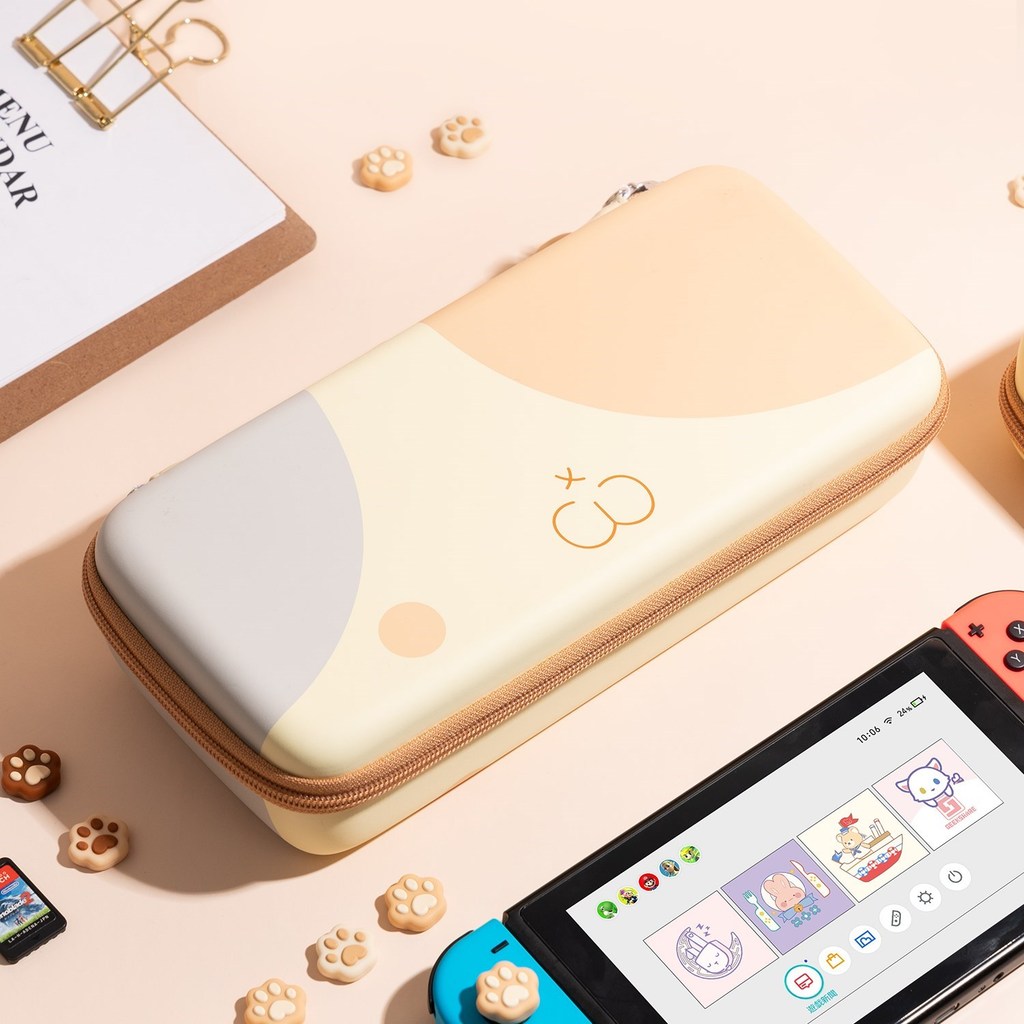 GeekShare Case Hard Storage Bag For Nintendo Switch OLED Cute Cat Ear Protective Case For Switch