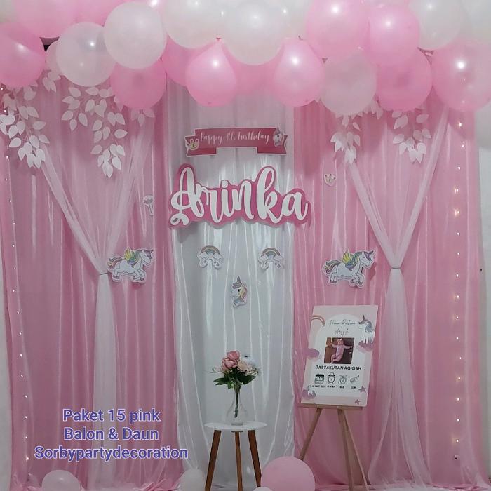 Paket Dekorasi Aqiqah Tedak Siten Khitan Tbk