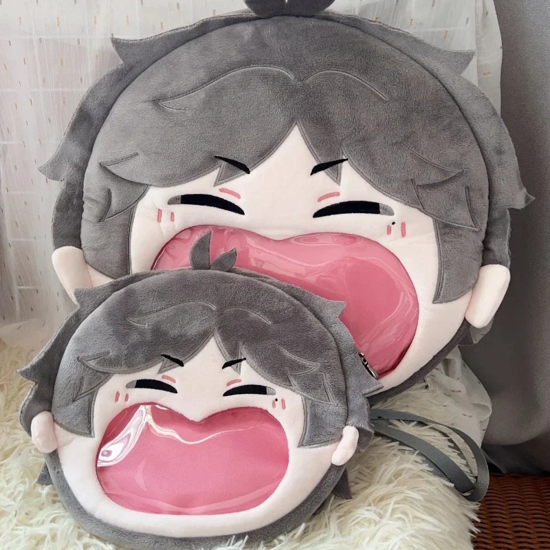 Anime Sugawara Koushi Kawaii Face Cosplay Lolita Girl Plush Stuffed Itbag Soft Plushies Backpack