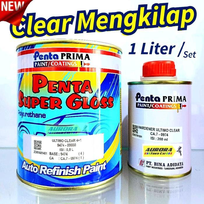 MURAH MERIHA CLEAR PERNIS PENTA SUPER GLOSS PENTA CLEAR ULTIMO CLEAR PLUS HARDENER Clear Anti Gores