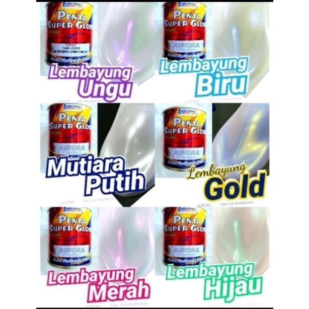 Cat Penta Super Gloss Mutiara Lembayung metalik 200 ml Duco Semprot Motor Mobil Sepeda Ungu Purple