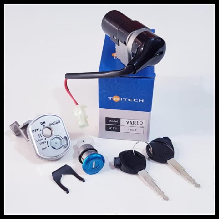 KUNCI KONTAK ASSY FUL SET ORI TRITECH MOTOR VARIO LAMA/BEAT LAMA/KARBU