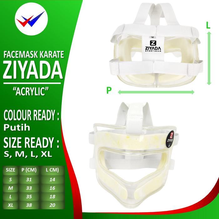 Face Mask Karate Ziyada Pelindung Muka Wajah Kepala Head Guard Masker