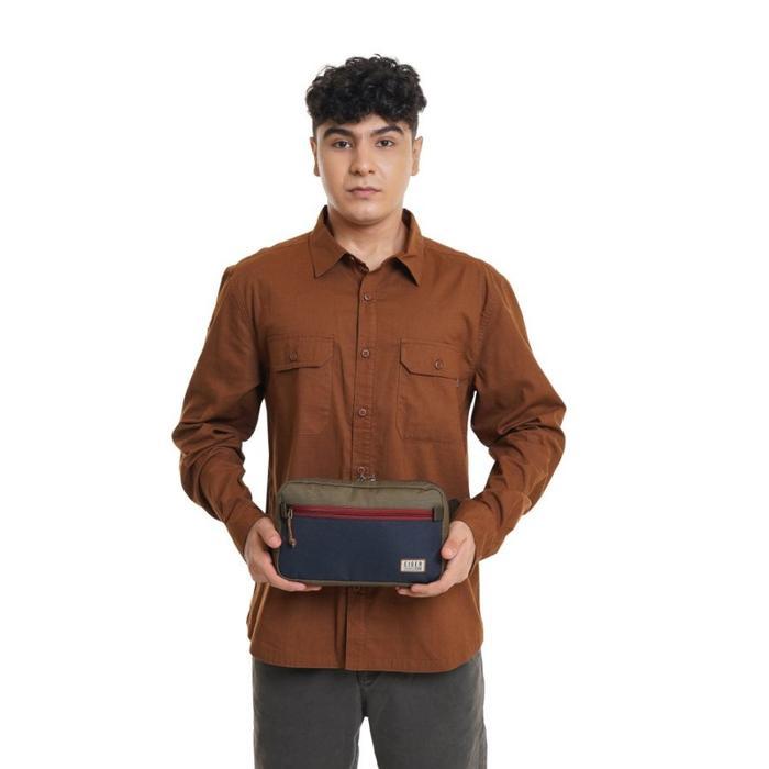 Garansi Tas Eiger 6313 Toiletry Portage Kit M Hand Bag Travel Pouch - Navy