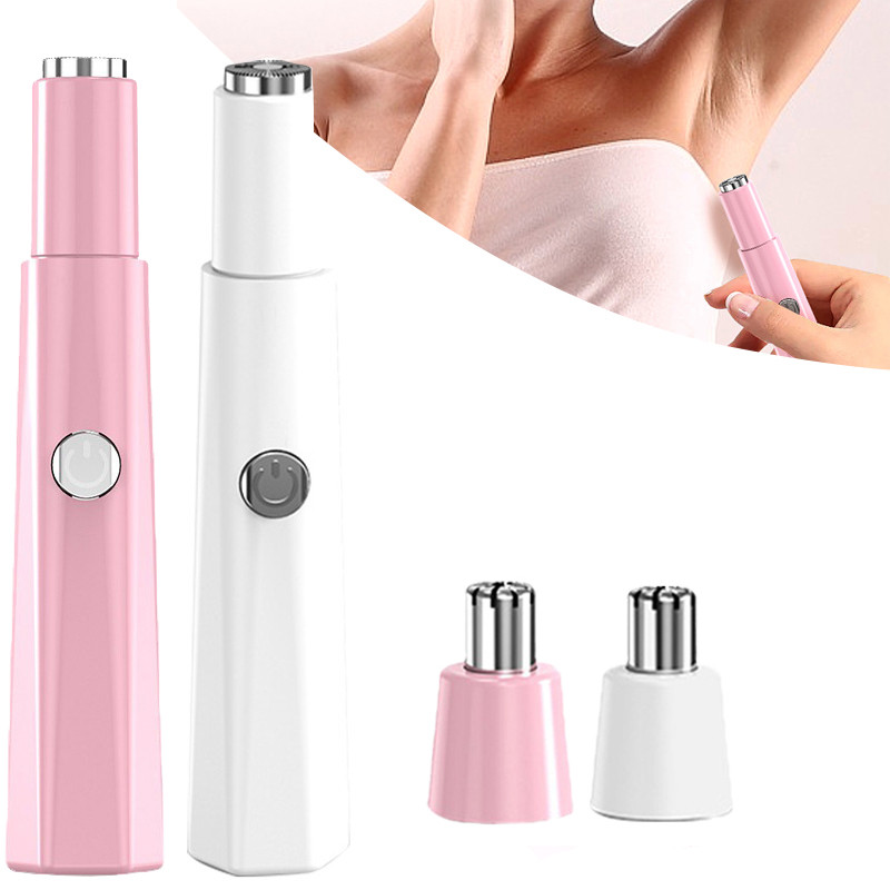 Facial Eyebrow Hair Remover for Women Rechargeable 2 in 1 Eyebrow Trimmer and Face Shavers for