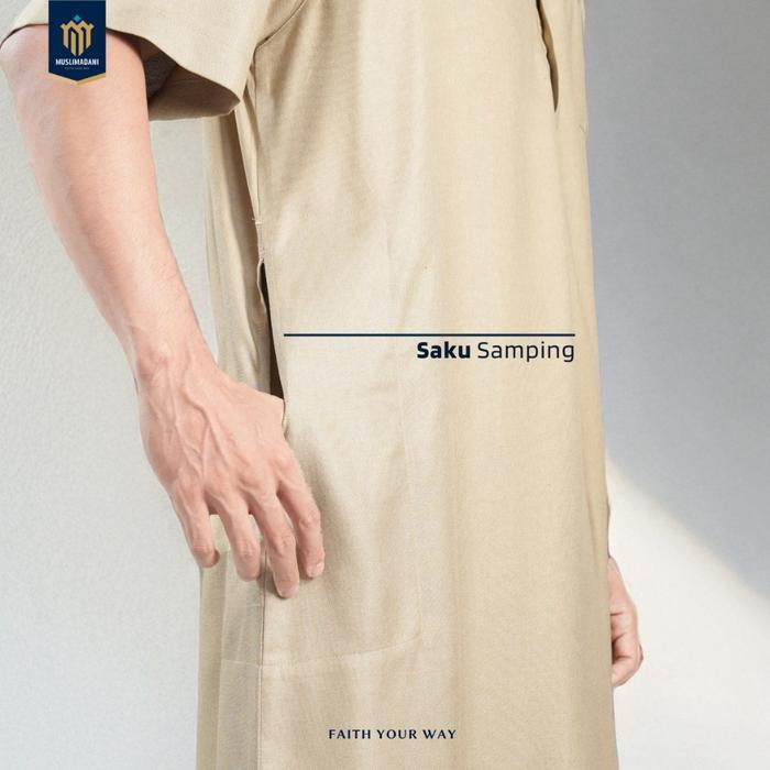 MUSLIMADANI JUBAH DEWASA SYAFIQ GAMIS PRIA LENGAN PENDEK