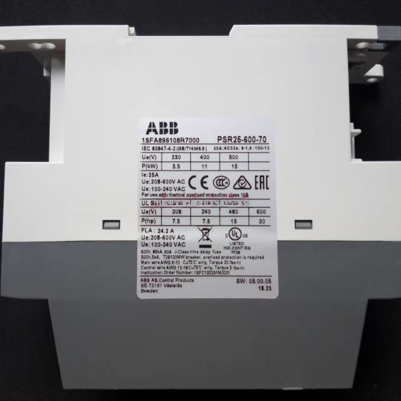 Abb Psr60-600-70 30Kw Psr72-600-70 37Kw Psr85-600-70 45Kw Psr105-600-70 55Kw Soft Starter New
