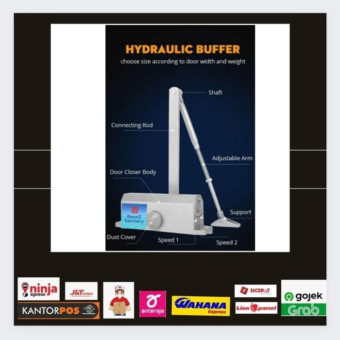 Door Closer Alumunium/Penutup Pintu Otomatis/Door Closer Alumunium