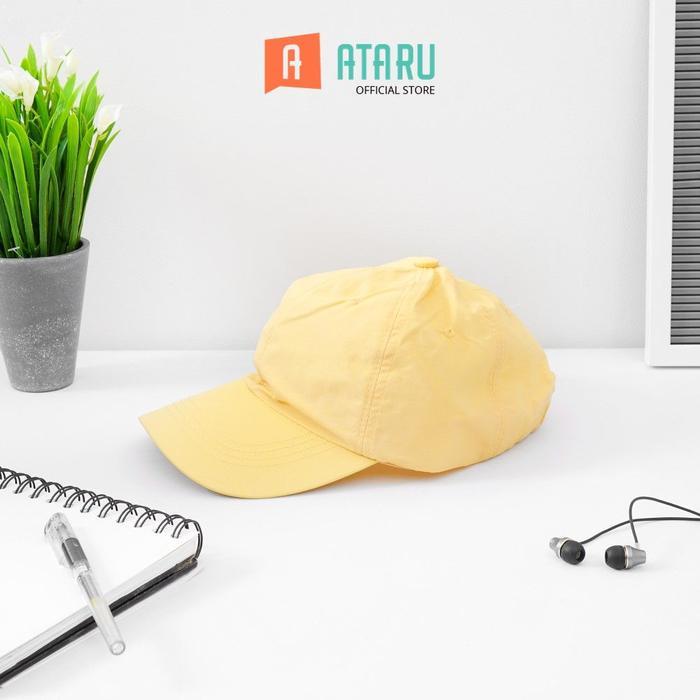 Ataru Topi Nylon - Kuning Aksesoris Kepala Baseball Cap Topi Stylish Unisex Serbaguna Fashionable