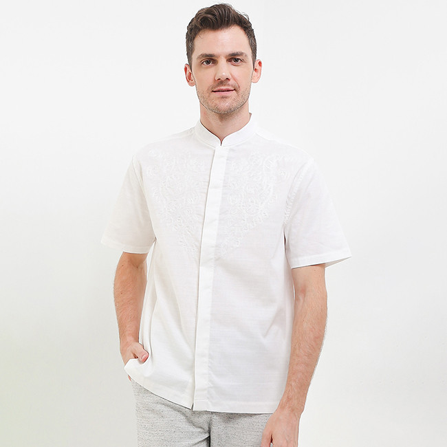 Hush Puppies Kemeja Pria Kk Nareswara Off White