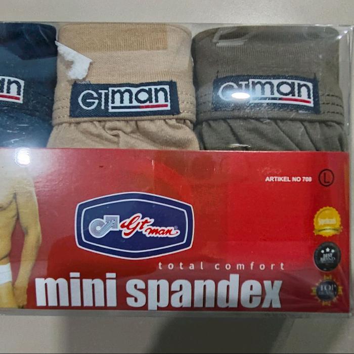 PROMO Celana dalam gt man 708 / cd gt man mini spandex / Cd Gt man 708 Katun Pria Sport Dewasa