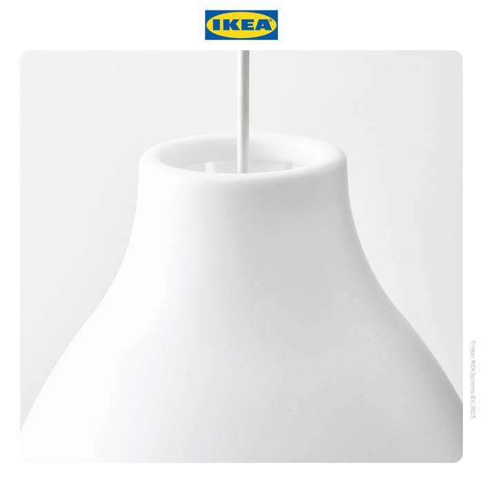 IKEA MELODI Lampu Gantung putih 28cm Minimalis Plastik