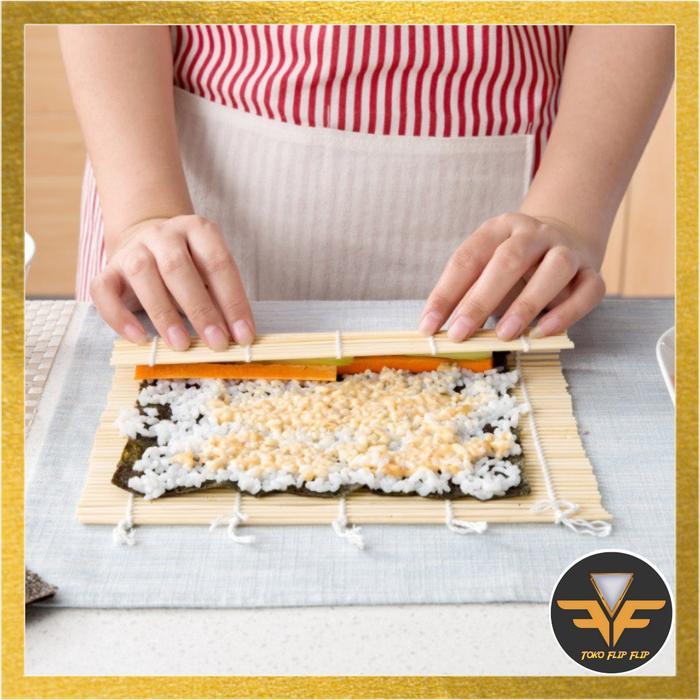 Sushi Roll Matt - Gulungan Sushi - Tikar Bambu - Rolling Sushi - Tikar Peggulung Sushi - Sushi Matt