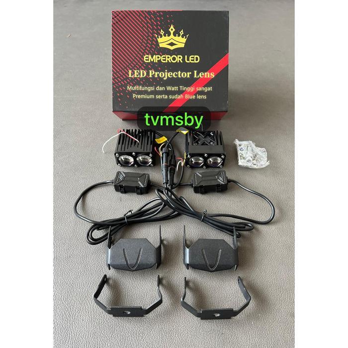 Lampu LED Projector Mini Laser 2T Demon BLU Emperor