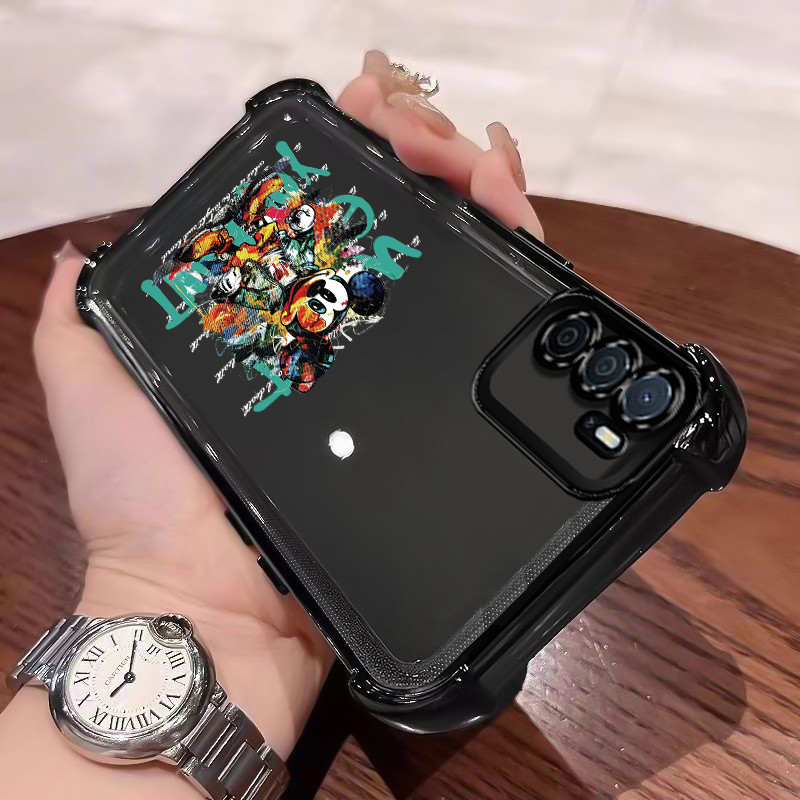 Casing Hp Untuk OPPO A16 OPPO A16s OPPO A54s Case Casing pola Kartun macan macan dan tikus Cesing Ke