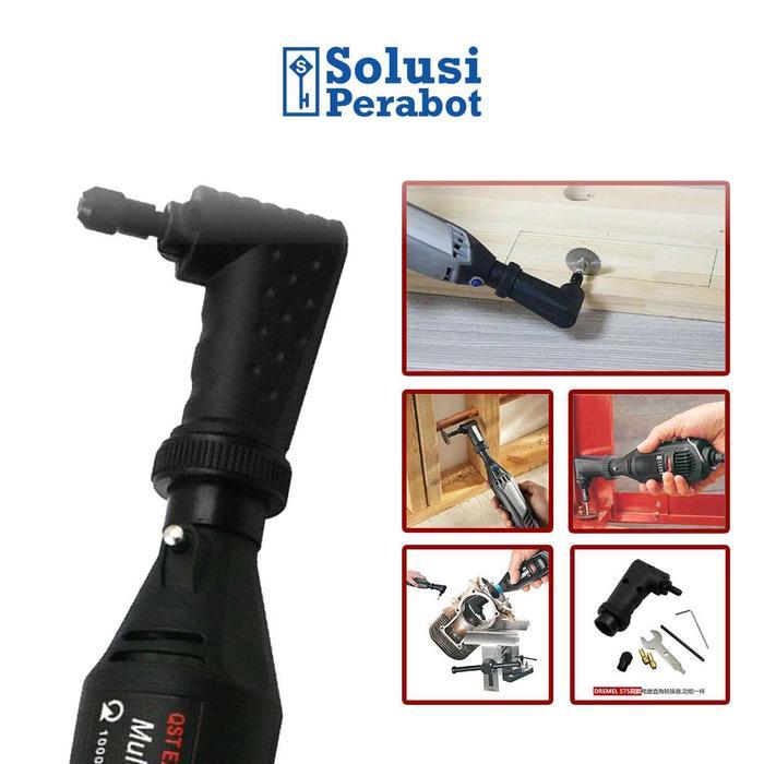 Adapter Tuner L Bengkok 90 Derajat Mini Grinder Sp / Gerinda