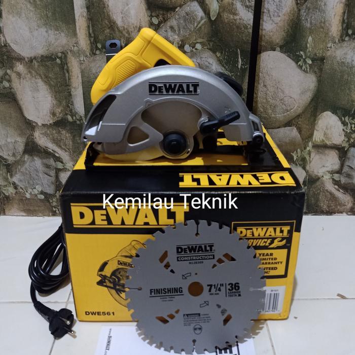 Mesin Potong Kayu Dwe561 Circular Saw Dewalt