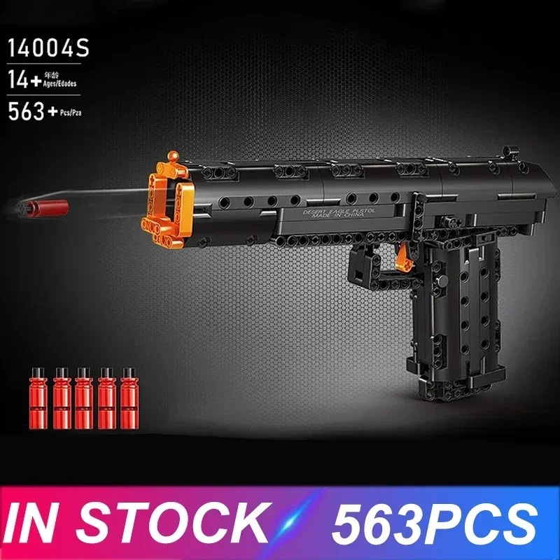 WW2 Desert Eagle Military Series Bricks M92 Pistol PPK USP Gun Model Bricks Building Blocks Toys for