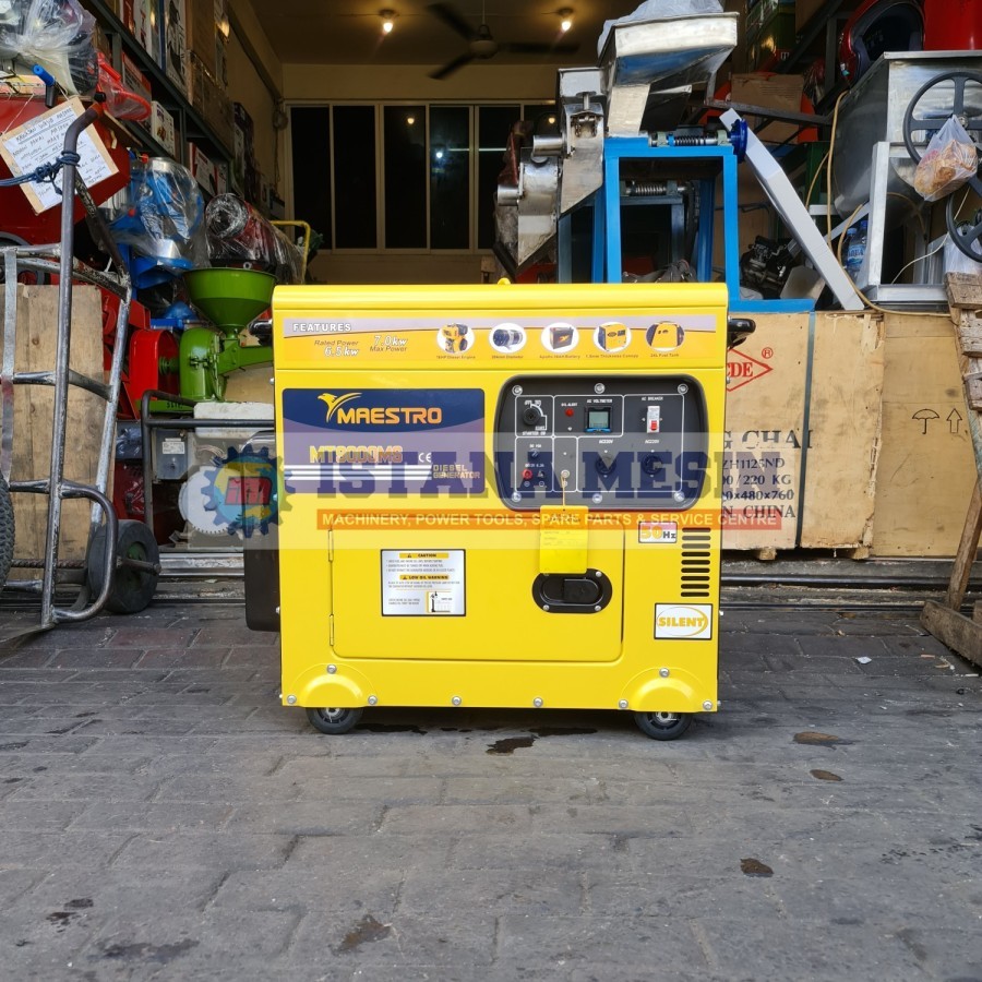 SALEE 9KVA GENSET SOLAR 7000W STARTER DIESEL GENERATOR MAESTRO MT 9000 GS