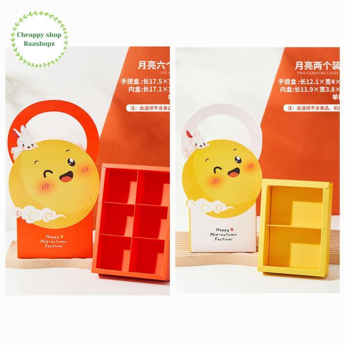 Exclusive Box Mooncake Sekat 2 Box Mooncake Sekat 6 Box Mooncake Lucu Box Mooncake 75Gr Dus Kue