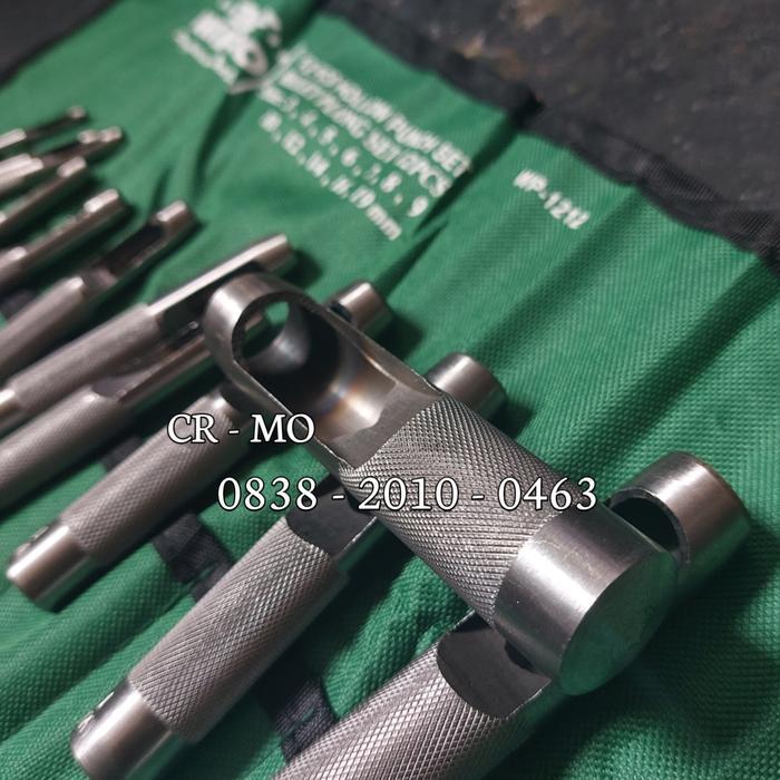 Wipro Plong Set 12 Pcs Hollow Punch Alat Pembolong Gasket Kulit