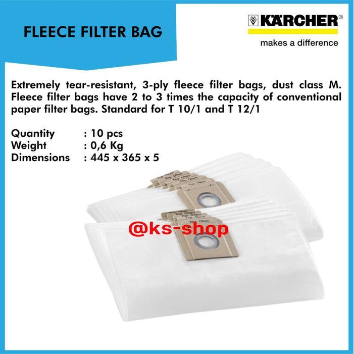 Karcher Fleece Filter Bags Vacuum Cleaner