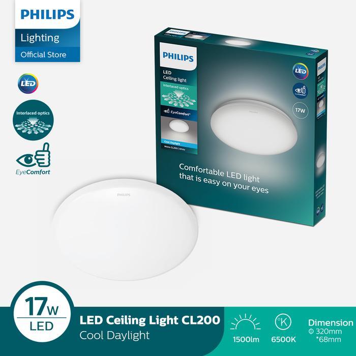 Philips Lampu Baret LED Ceiling Cl200 17W 65K Putih