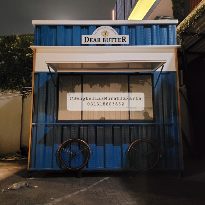 PROMO Booth Gerobak Stand Container 3x2x3 knockdown