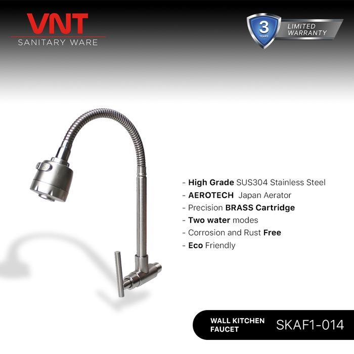 VNT Kran Cuci Piring Leher Angsa Flexible Stainless Keran Air Dapur