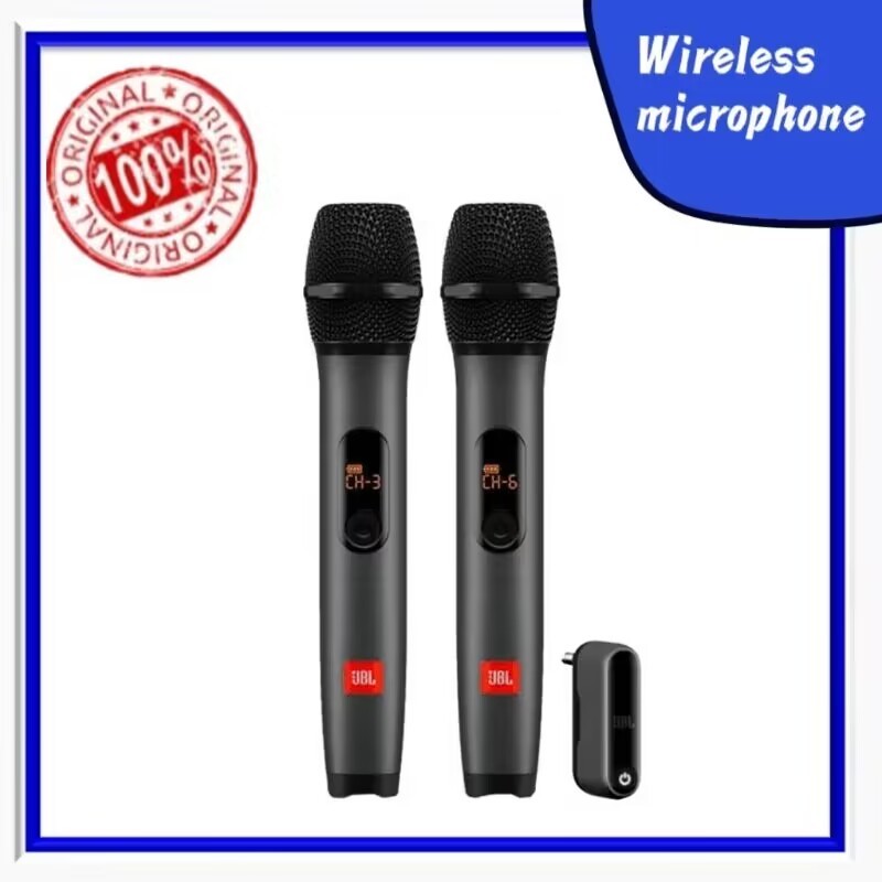 Original JBL Wireless Microphone Microphone One to Two Microphone UHF Dual Channel Transmitter Home