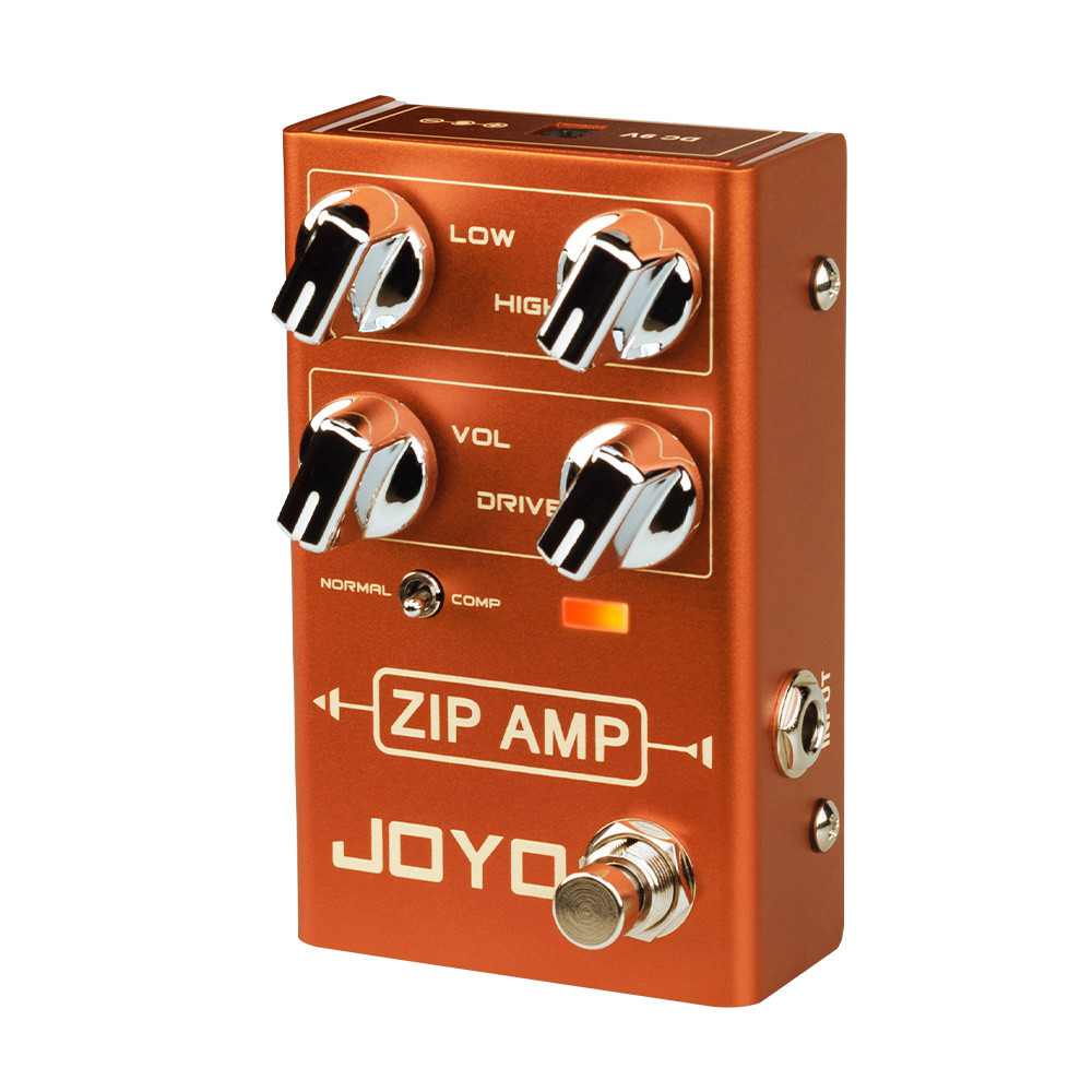 JOYO R-04 ZIP AMP Overdrive Pedal Rock Compression Tone with Gain COMP True Bypass Overdrive Effects