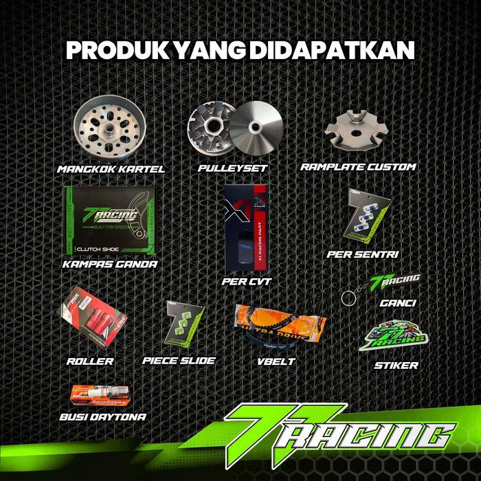 Paket 77 Racing Kirian Full Upgrade Vario 125 Old-Vario 150 Pcx 150-Adv 150 77 Racing Paket Cvt