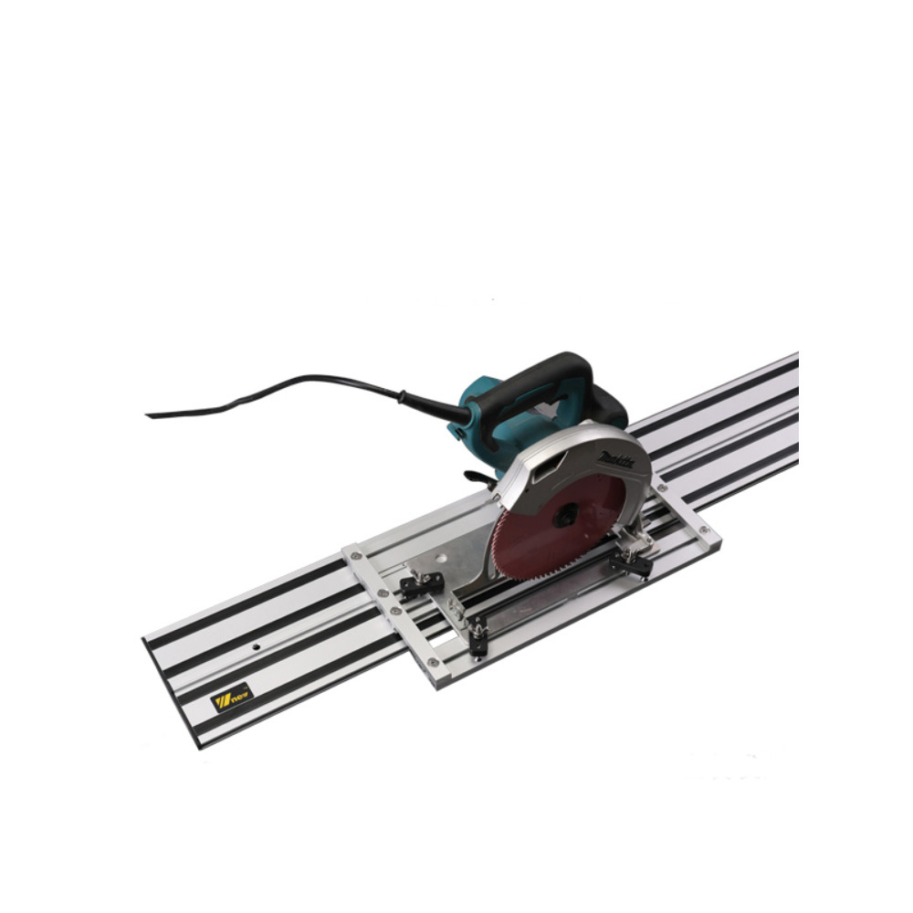 GKTOOLS Wnew 1.4m Circular Saw Guide Rails Tracks + Universal Base for Circular Saw, Track Saw,