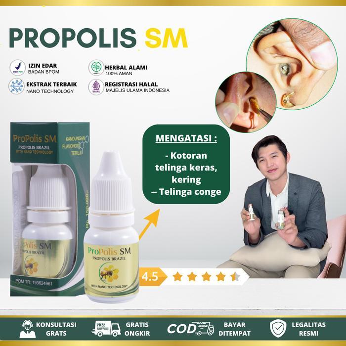 Terbaru! Propolis Sm Tetes Telinga Penghancur Kotoran Telinga Yang Keras Kering Menumpuk Kuping