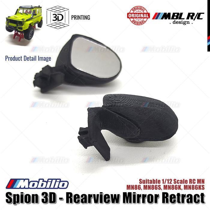 SPARE PART SPION 3D - REARVIEW RETRACT LATEST G63 MIRROR MODEL FOR RC 1/12 SCALE RC MN MN86 MN86S