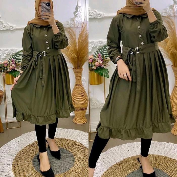 "New" Tunik Wanita / Voxy premium / Tunik Wanita Terbaru / Tunik Polos / Free belt