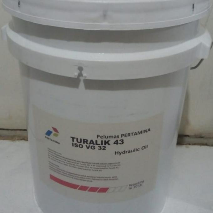 OLI HIDROLIK TURALIK 43 ISO VG 32 PELUMAS ISI 20LITER