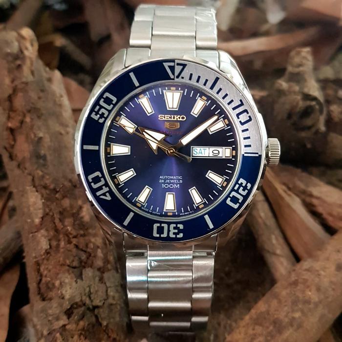 Jam Tangan Pria Seiko 5 Sport 4R36A Automatic Stainles Fullset