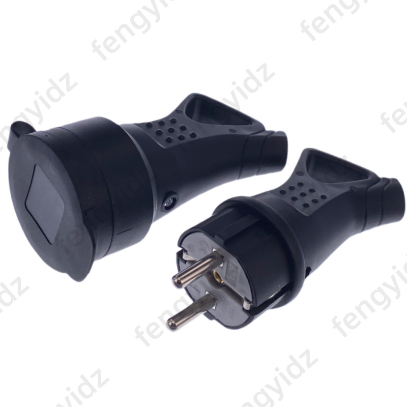 IP54 Germany EU Waterproof Socket With Grounding Schuko Female Plug