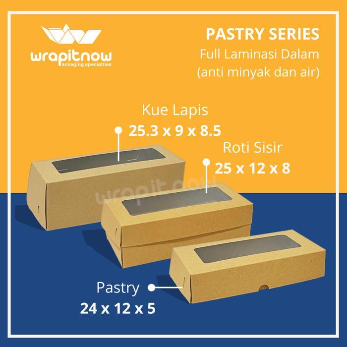JTTOP" (10 PCS)DUS KRAFT DUS 25X12X8 DUS 24X12X5 DUS 25.3X9X8.5 ROTI SISIR BOLU GULUNG DUS MURAH
