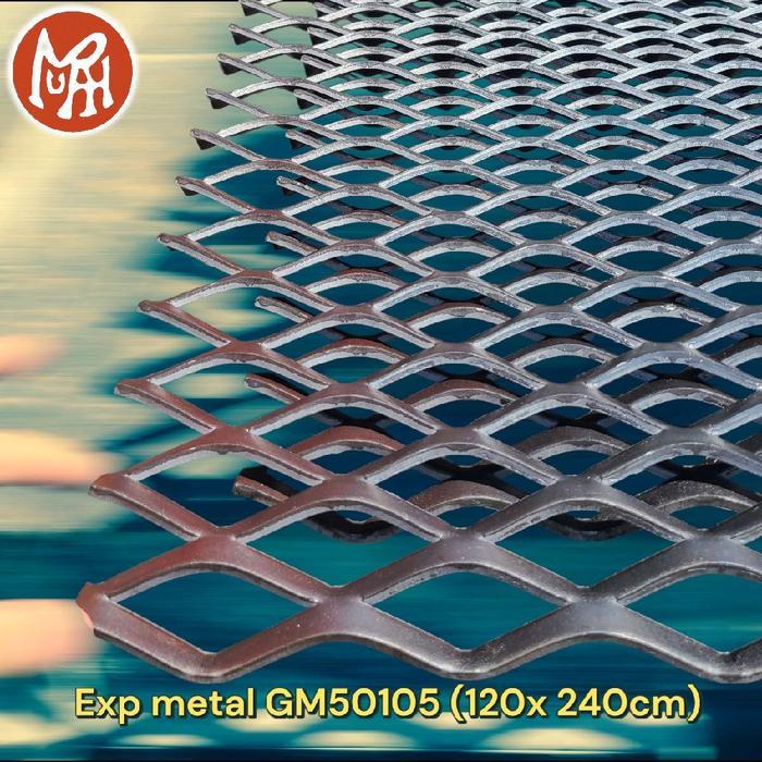 New Best Quality 100% Original Grid Mesh Expanded Metal Gm50105 120 X 240Cm Tebal01 5Mm Tebal02 10Mm