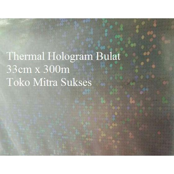plastik Laminating Thermal Hologram Bulat Bulat Kecil