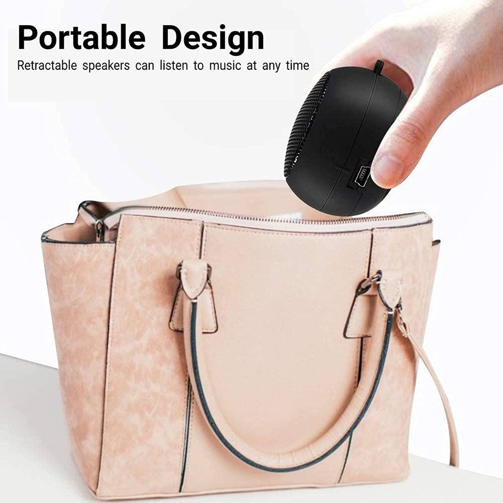 10X Mini Speaker Portable Rechargeable Travel Speaker with Aux Input Wired 3.5mm Headphone Jack