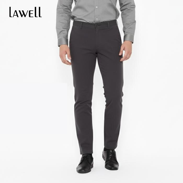 ORIGINAL Lawell Celana Chino Panjang Pria Slim Fit - Bawahan Polos Branded Kualitas Premium Nyaman