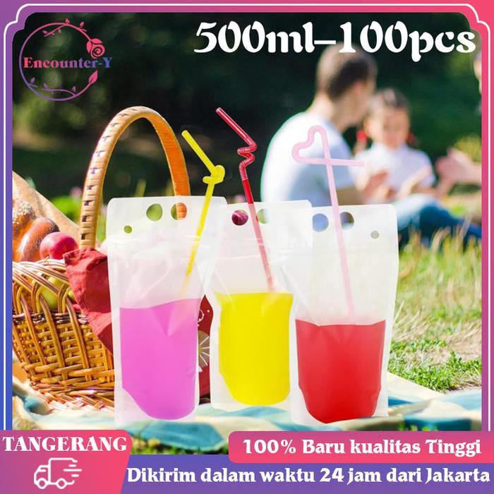 Pouch Standing Minuman 100pcs Standing Pouch Minuman Kemasan Minuman