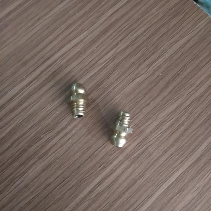 nepel stempet grease 6 mm lurus KUNINGAN SATUAN